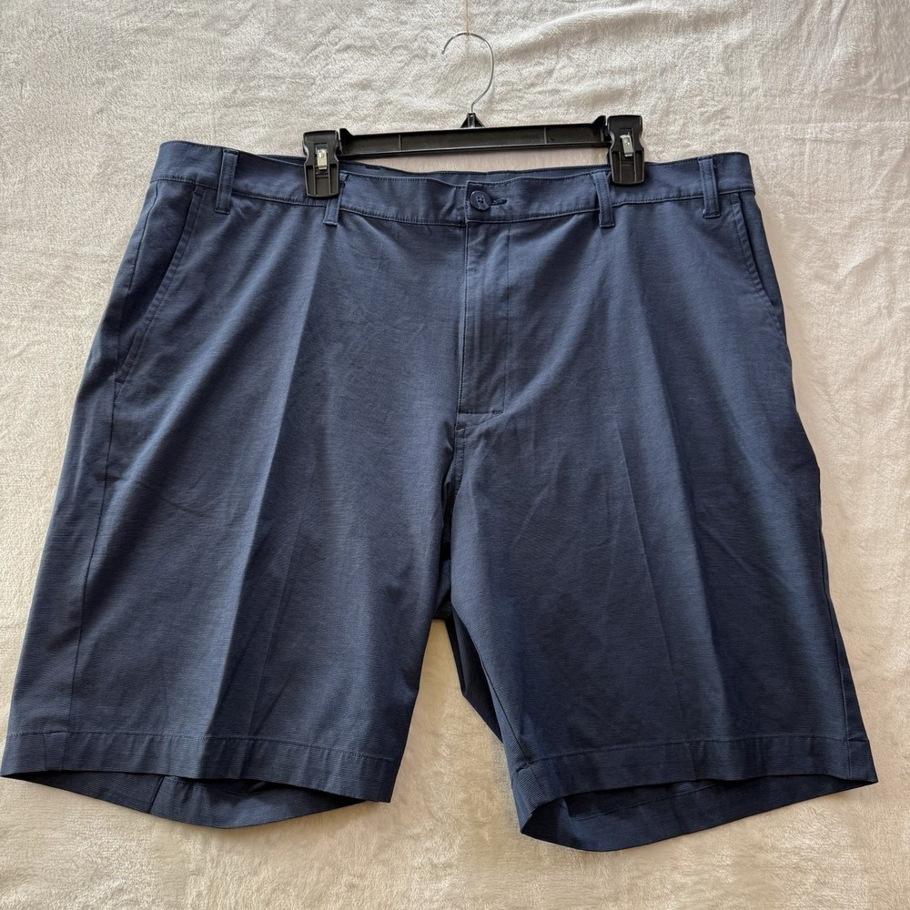 PGA Tour Performance Stretch Golf Shorts Mens Waist 42 Blue Dry Wicking UPF 50
